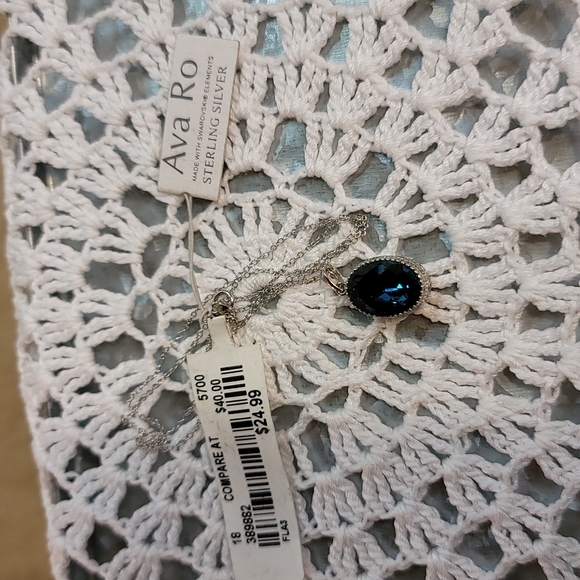 Ava Ro Jewelry Ava Ro Sterling Silver London Blue Swarovski Crystal